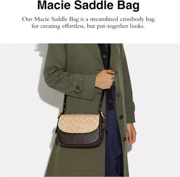 Сумка-седло Coach Unisex Macie