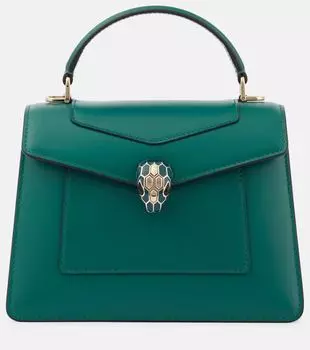 Сумка Serpenti Forever Medium из кожи Bvlgari, Emerald Green