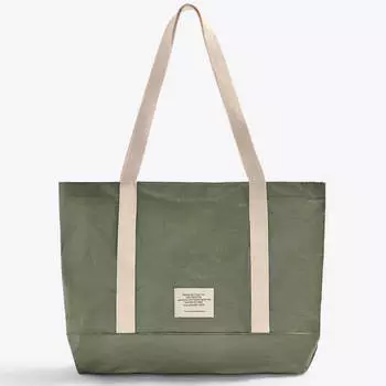 Сумка-шопер Zara Textured, хаки/бежевый