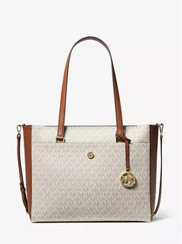 Сумка-Шоппер 3 в 1 с большим логотипом Maisie Michael Kors, белый