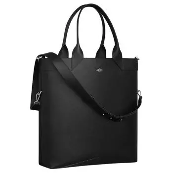 Сумка-шоппер CARTIER из зернистой телячьей кожи, сумка-шоппер, сумка через плечо, сумка-тоут, большого размера, мужская, черного цвета