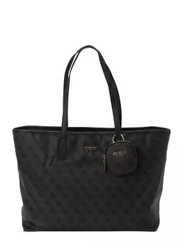 Сумка шоппер GUESS Shopper Power Play, цвет black/mottled black