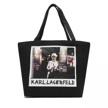 Сумка-шоппер KARL LAGERFELD, черный