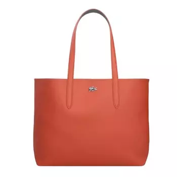 Сумка-шоппер Lacoste Anna, серый/кроваво-красный