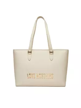 Сумка-шоппер LOVE MOSCHINO, экрю