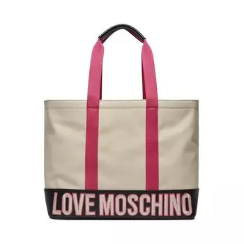 Сумка-шоппер LOVE MOSCHINO, бежевый