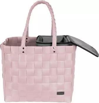 Сумка шоппер normani Flechtkorb mit kleiner Khltasche, цвет Hellrosa