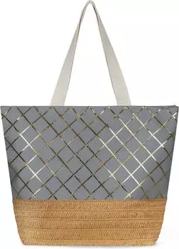 Сумка шоппер normani Groe Strandtasche Kuredu, серый