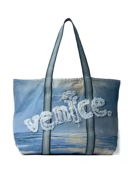Сумка-шоппер Venice с потертостями ERL, синий