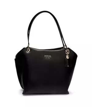 Сумка шоппер женская Guess Evaine из экокожи, черный