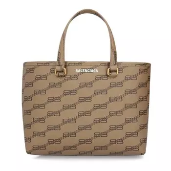 Сумка-тоут Balenciaga Bb Monogram, бежевый