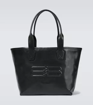 Сумка-тоут BB из кожи Balenciaga, черный