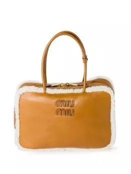 Сумка-тоут Beau Miu Miu, коричневый