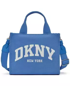 Сумка-тоут большая Hadlee с логотипом DKNY, синий