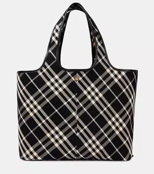 Сумка-тоут Burberry Check Medium Burberry, цвет black/calico