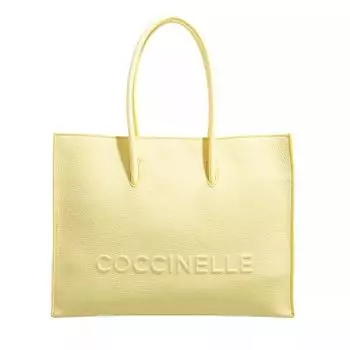 Сумка-тоут coccinellem myrtha maxi log handbag lime Coccinelle, желтый