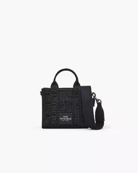 Сумка-тоут Crystal Canvas Crossbody Marc Jacobs, цвет Black Crystal