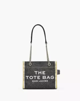 Сумка-тоут Denim Chain Small Marc Jacobs, цвет Black Wash