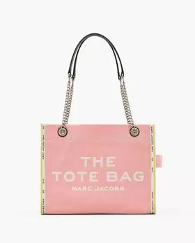 Сумка-тоут Denim Chain среднего размера Marc Jacobs, цвет Ribbon Pink