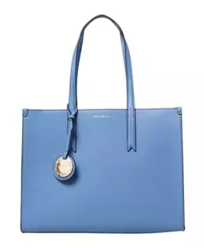 Сумка Тоут Frida из искусственной микрозернистой кожи Emporio Armani, синий