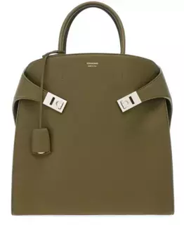 Сумка-тоут Hug Ferragamo, зеленый