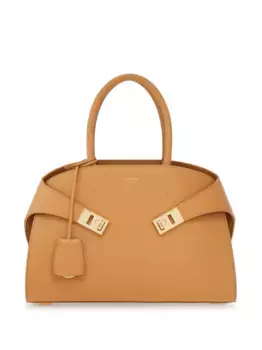 Сумка-тоут Hug размера мини Ferragamo, нейтральный