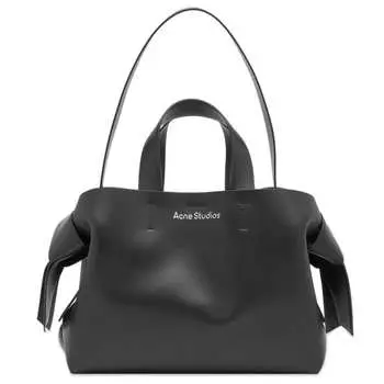 Сумка-Тоут из кожи Musubi Acne Studios, черный