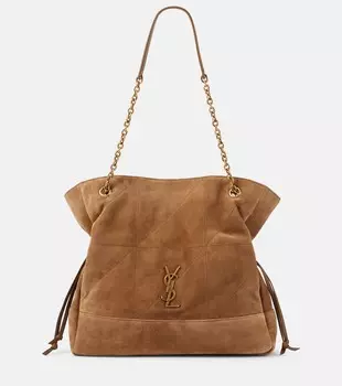Сумка-тоут Jamie 4.3 Medium из замши Saint Laurent, Golden Leaf