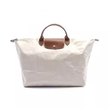 Сумка-тоут Longchamp из нейлоновой кожи, бежевый/коричневый