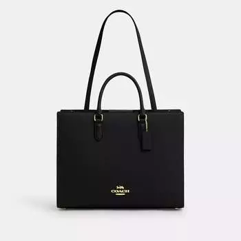 Сумка-тоут Maggie от Coach Outlet, золотой/черный