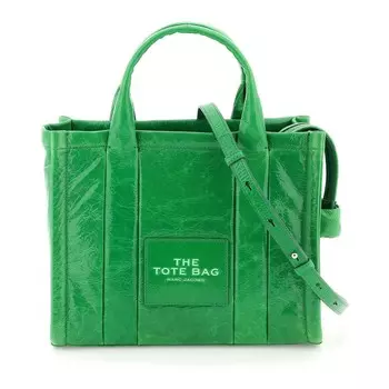 Сумка-тоут Marc Jacobs The Shiny Crinkle Small, зеленый