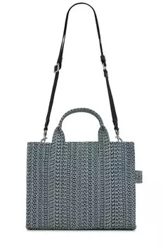 Сумка-тоут Marc Jacobs The Washed Monogram Denim Medium, цвет Sun Faded Denim