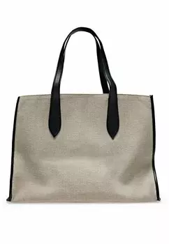 Сумка-тоут Massimo Dutti, бежевый