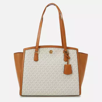 Сумка-тоут Michael Kors Chantal, бежевый/коричневый