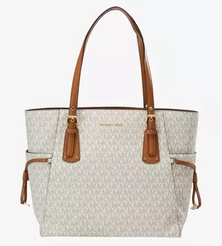Сумка-тоут Michael Kors Voyager Signature Tote, ванильный
