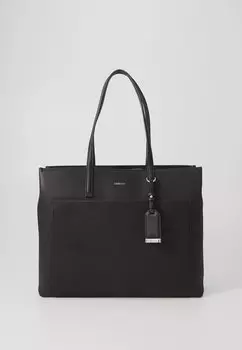 Сумка-тоут MUST MEDIUM MONO Calvin Klein, черный