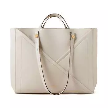 Сумка-тоут на молнии M Mulberry, цвет chalk