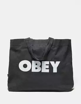 Сумка-тоут пигментного цвета черного цвета Obey