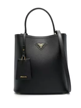 Сумка-тоут Prada Panier среднего размера, черный