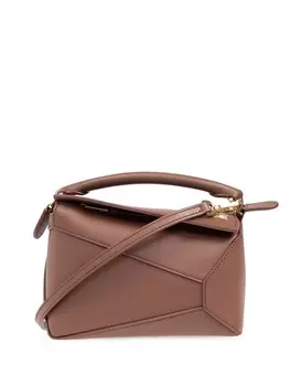 Сумка-тоут Puzzle размера мини LOEWE, коричневый