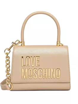 Сумка-тоут с логотипом Love Moschino, нейтральный