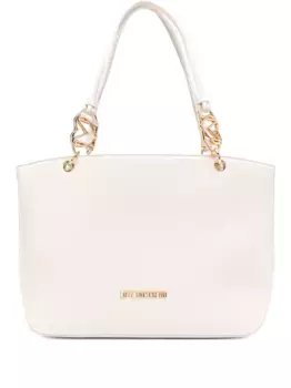 Сумка-тоут с логотипом Love Moschino, нейтральный