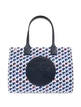 Сумка-тоут с тисненым логотипом Tory Burch, белый