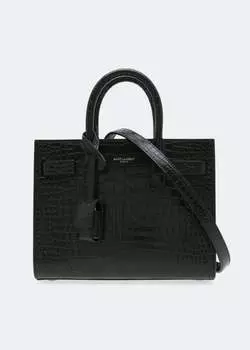 Сумка-тоут SAINT LAURENT Nano Sac de Jour tote bag, зеленый