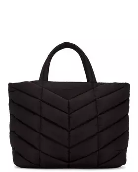 Сумка-тоут Saint Laurent Ysl Puffer, неро