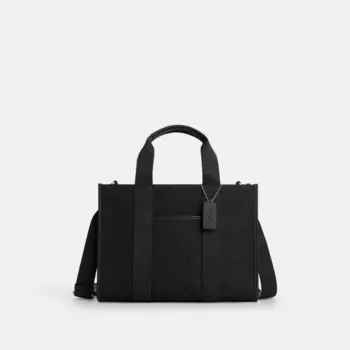 Сумка-тоут Smith COACH, серебряный/черный
