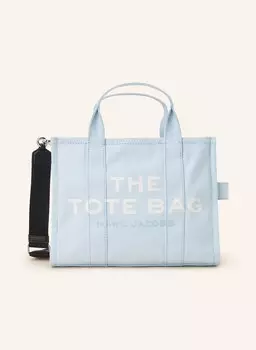 Сумка-тоут средняя канвас MARC JACOBS, светло-голубой/белый