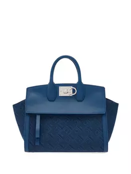Сумка-тоут Studio Soft Ferragamo, синий