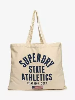 Сумка-тоут Superdry, цвет Brown/Navy