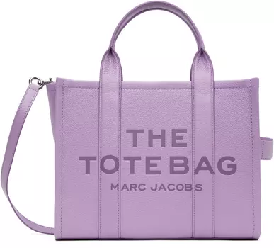 Сумка-тоут «The Leather Medium» фиолетового цвета Marc Jacobs, Lilac